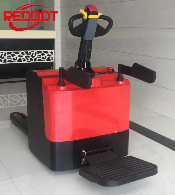 Reddot advanced high standard battery 2.5 tons small electric pallet truck 3 tons with electric steering