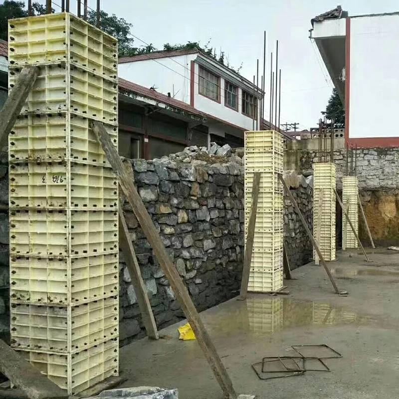 Factory price 35cm x 370cm plain square roman pillars column concrete molds for sale