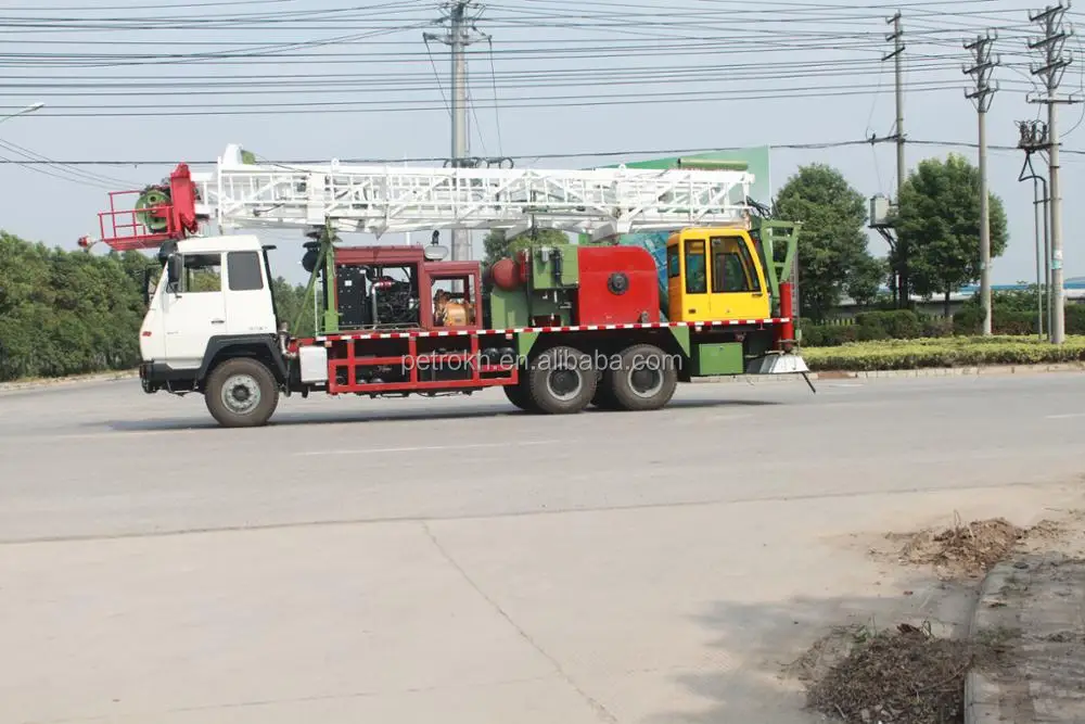 250 HP 40t workover rig for oilfield API petroleum processing petroliferous bed petroleum mining machinery