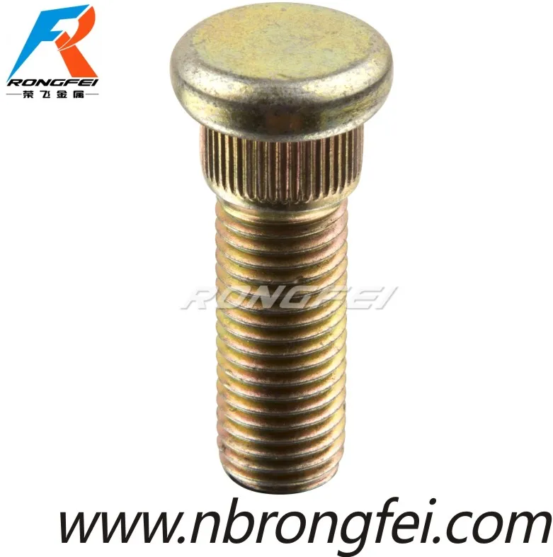 
10.9 grade color zinc coating alloy steel wheel stud 