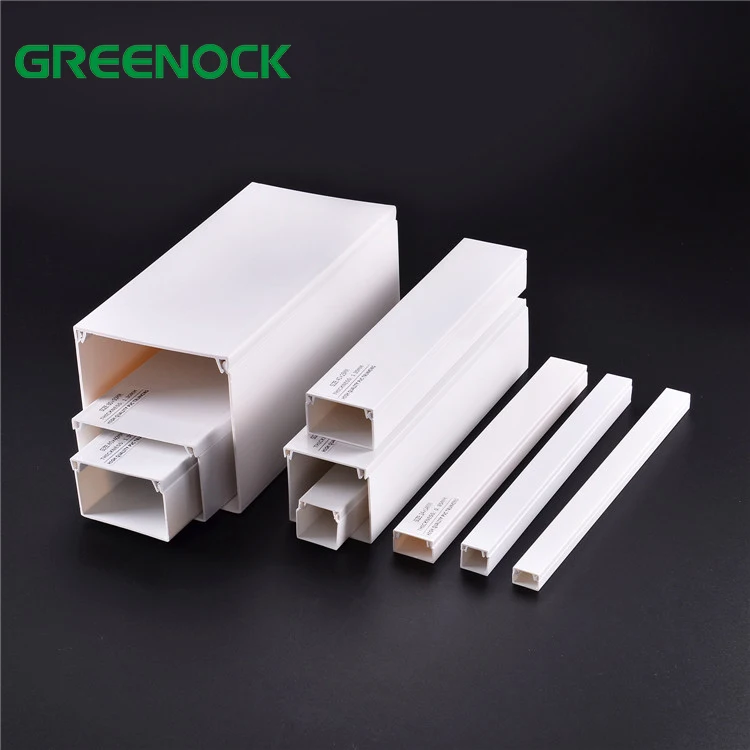 Hot Sale Durable 10X20mm Electrical PVC Cable Trunking Systems For Indoor Cable Management