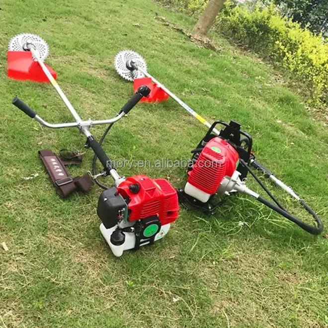 Portable weeding bush cutter machine gasoline grass weed harvesting machine