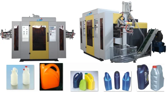 6 die head blow molding machine for PE/HDPE/PP bottle making