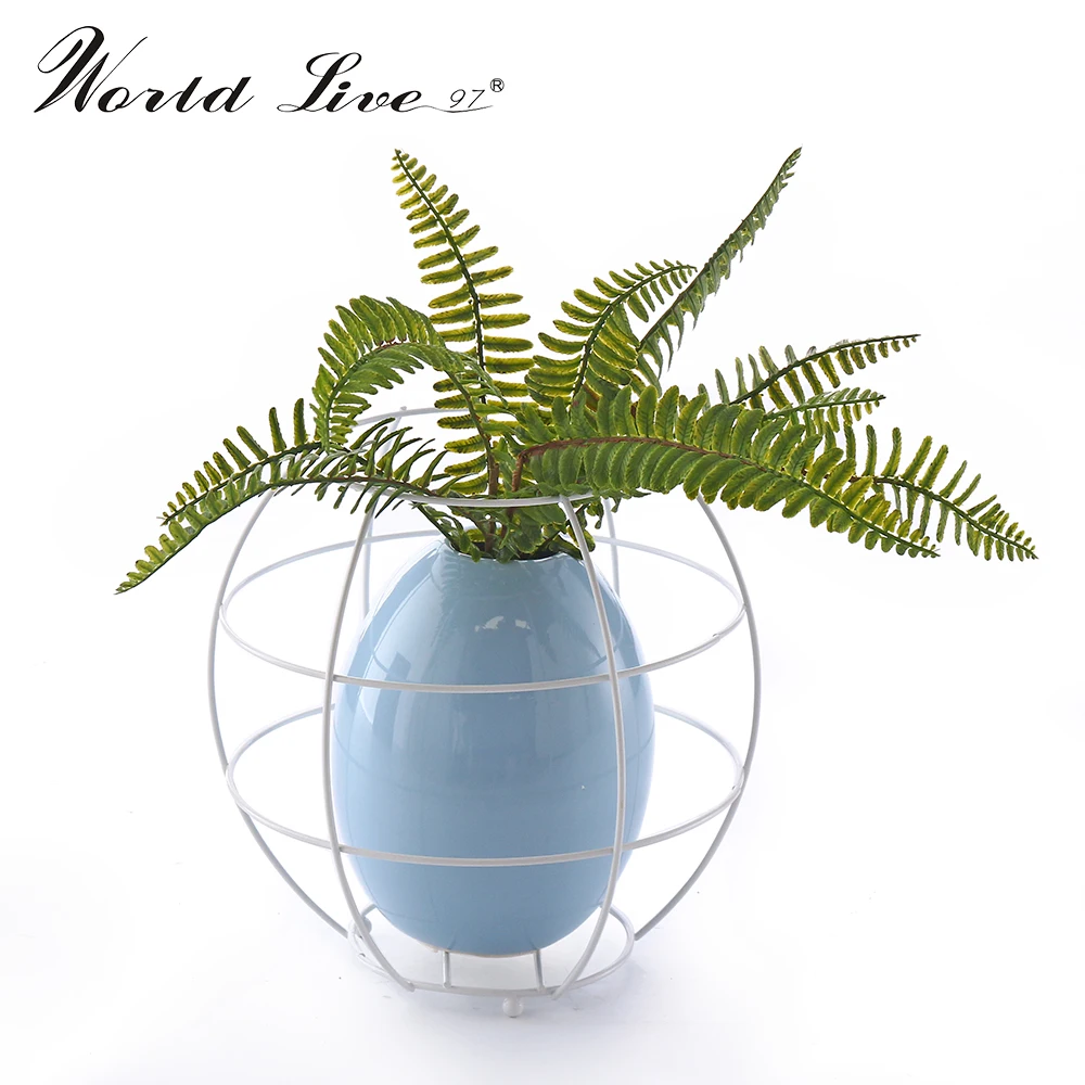 European porcelain ornaments with frame ceramic decorative vases