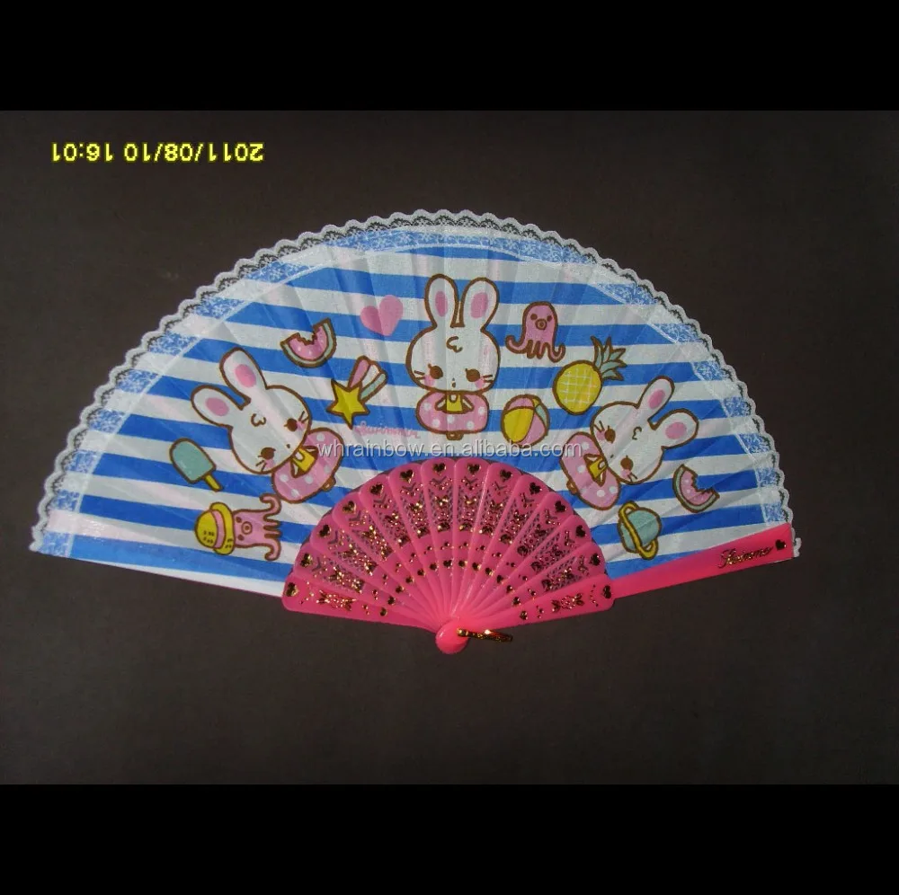 Индивидуальные складные пластиковые ручные вентиляторы 23 см