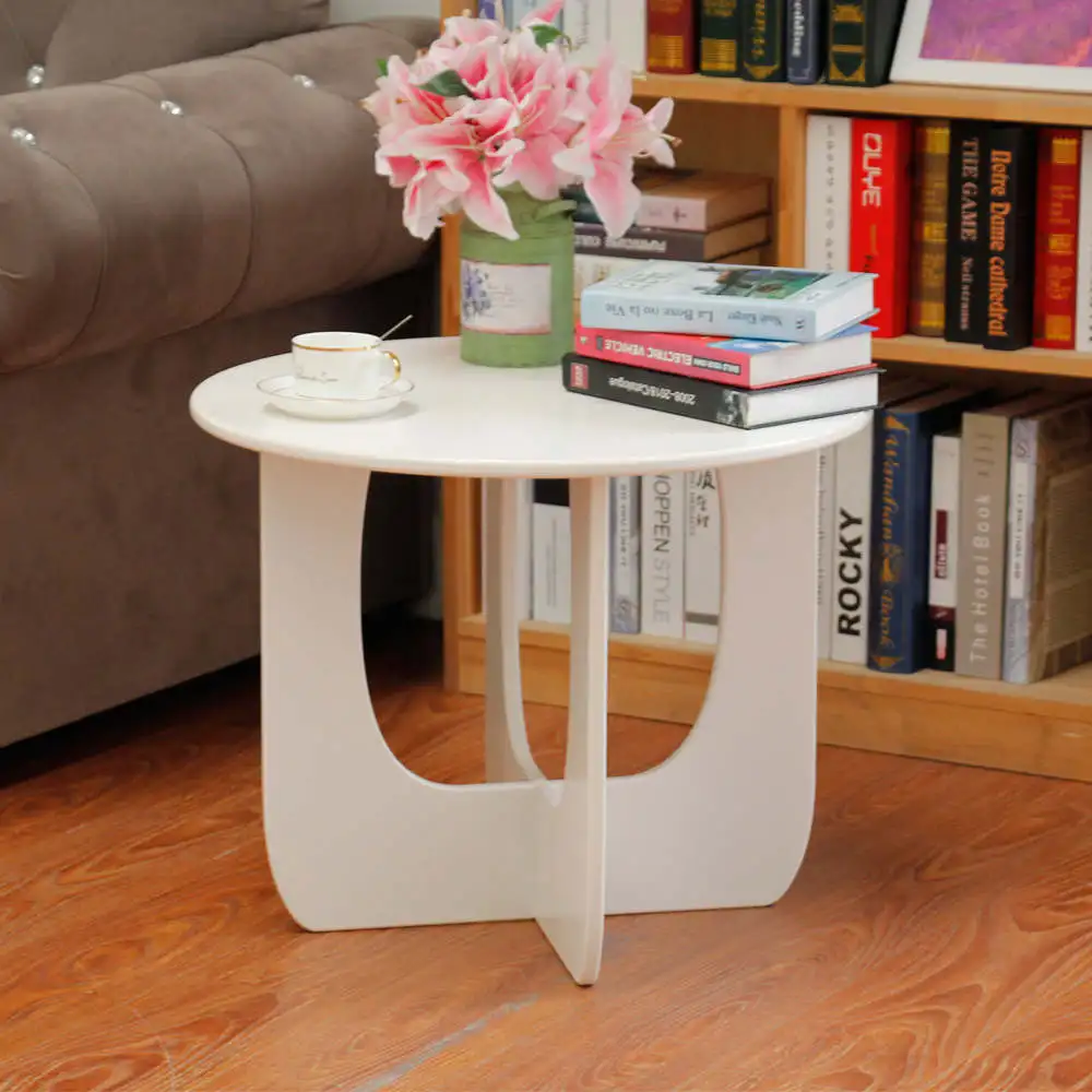 R1203 europe eco-friendly woodenc coffee desk tea table living furniture modern coffee table MDF round coffee table wood