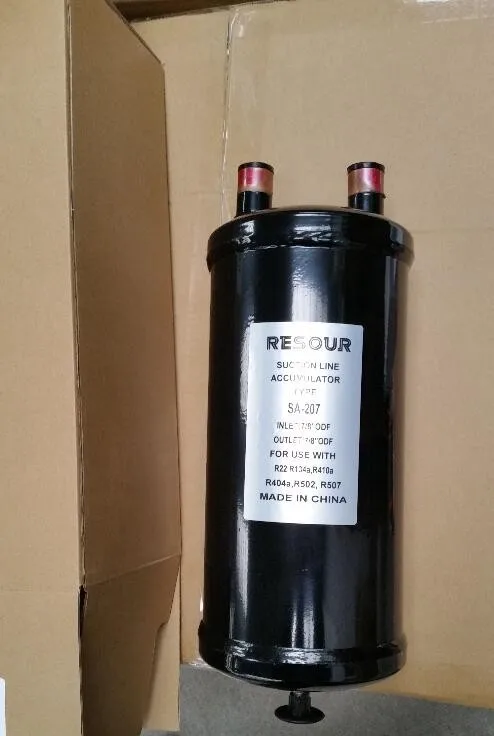 Refrigeration Suction Line Accumulators, Oil Gas Separator For Refrigeration & Heat Exchanger Equipment Parts