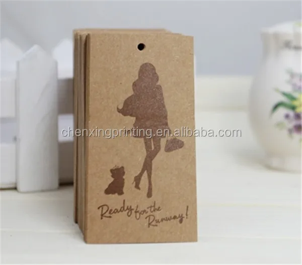 
Corrugated hanging tag Price Tag Clothing Kraft Brown Scallop Blank Hang tag Japan 