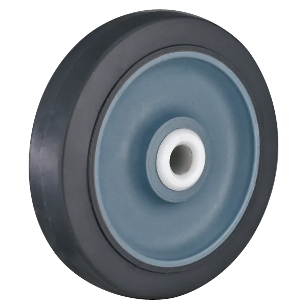 4inch Bolt Hole Stainless Steel Swivel Grey Rubber Caster Wheels