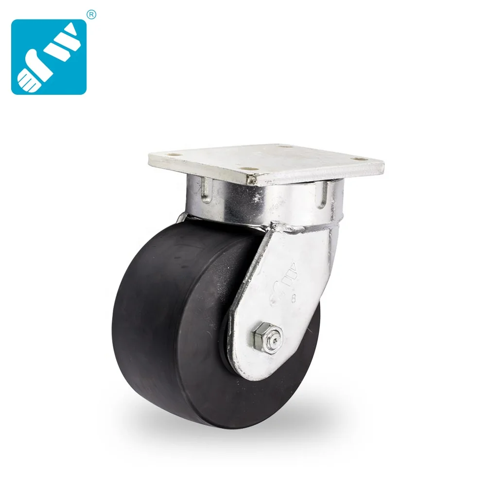 10 inch 4.5 ton load black mc nylon ball bearing industrial heavy duty caster wheel