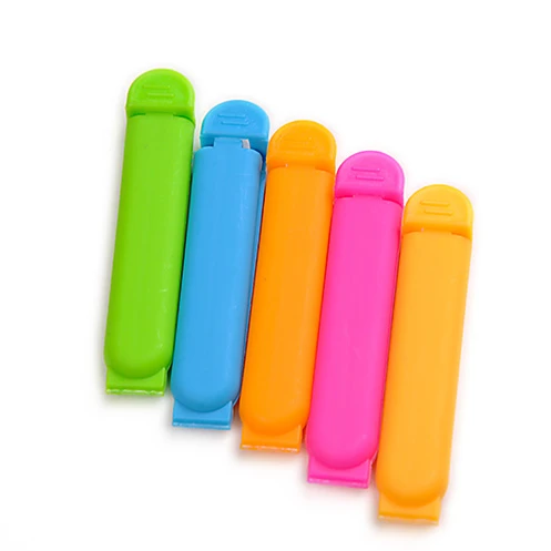 
creative custom logo environmental protection plastic bread bag clip coffee tea bag food bag sealing clip 