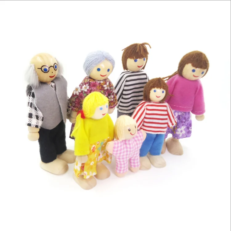 Kids play land family toy Pretend family Play toy Doll house Puppets