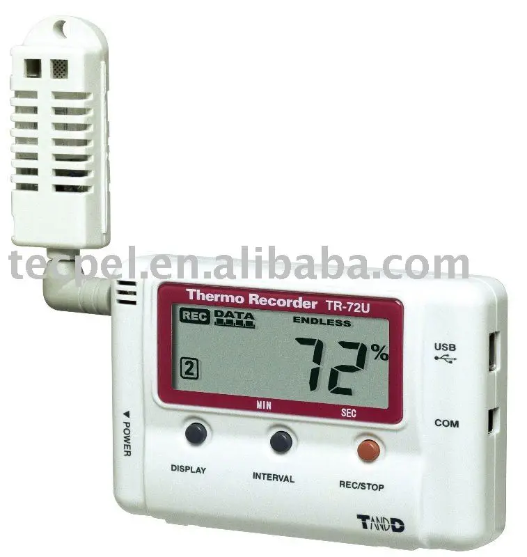 т и d температуры влаёности/атмосферное давление регистратор tr-72ui