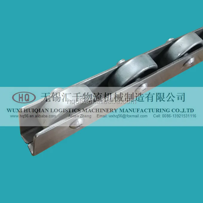 W-50TS roller skate wheel conveyor, steel roller track