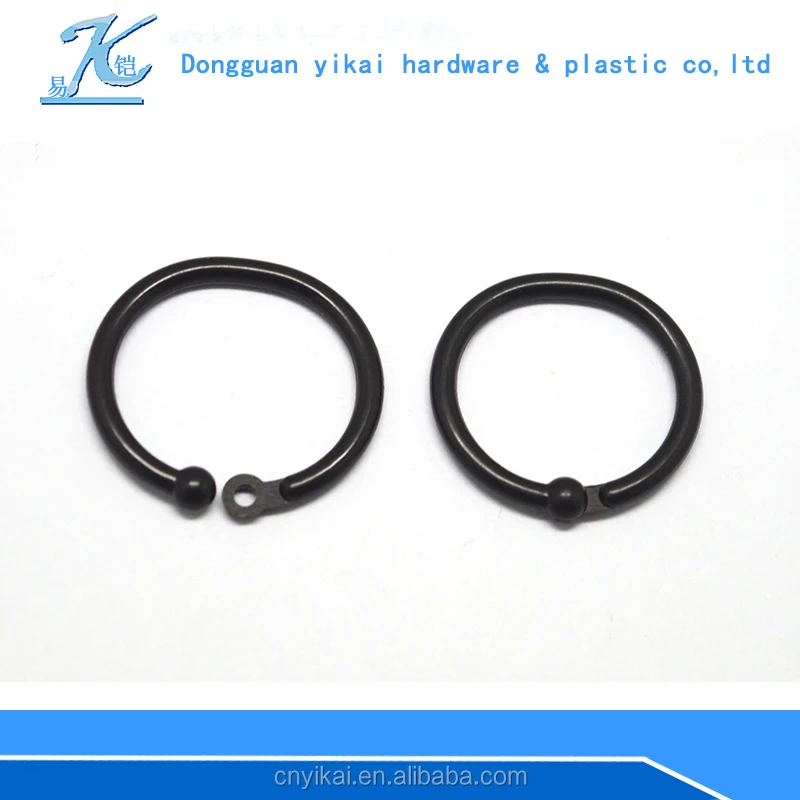 best seller plastic rounded ring,15mm plastic rings with opening gate