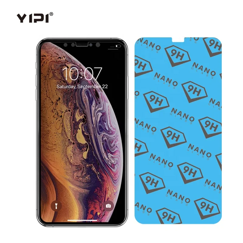 Smartphone Use Initiative Blue Nano Glass 9H Screen Protector Anti Scratch Screen Film Filter For iPhone XS Max