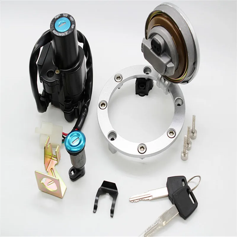 Best price FXCNC motorcycle fuel gas cover lock key set CNC ignition switch lock set