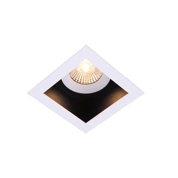 Alpha Ip44 Semi-Trimless Square Bathroom Led Down Light , White Square Dimmable Downlights