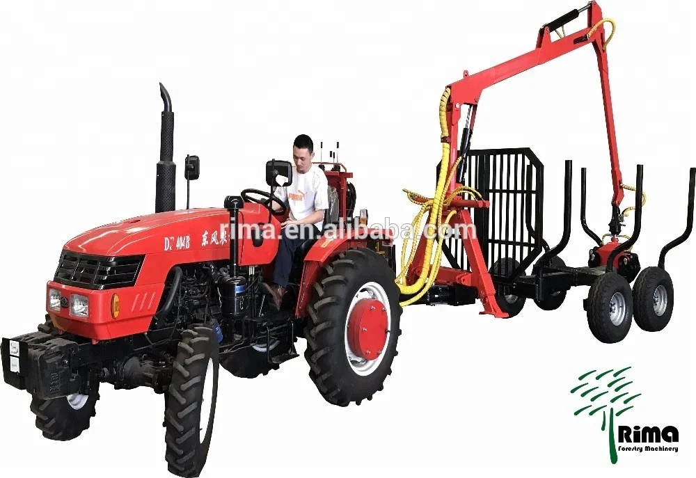 rima atv timber trailer / log crane timber trailer/hydraulic timber trailer