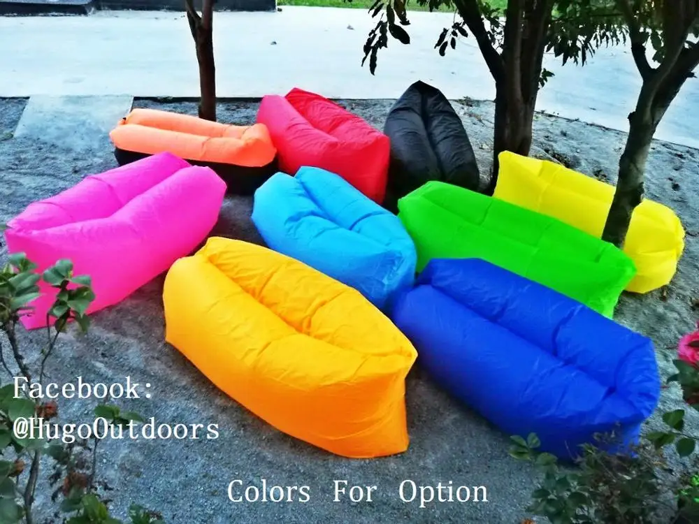 
Light Sleeping Bag Waterproof Inflatable Lazy Sofa Camping Air Bed Adult Beach Lounge Chair Fast Folding 