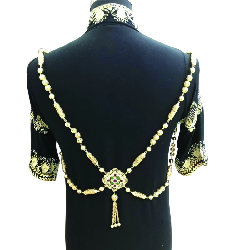 New fashion Moroccan wedding dress breast and shoulder accessories luxury ethnic wear jewelry