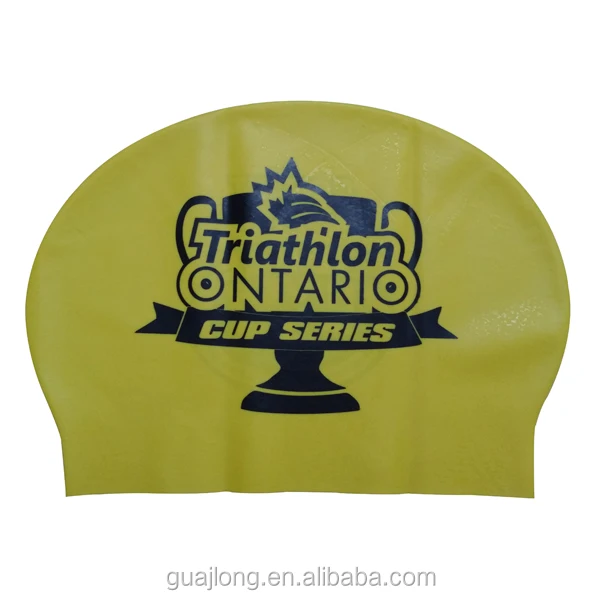
High quality customized logo waterproof latex swim cap 