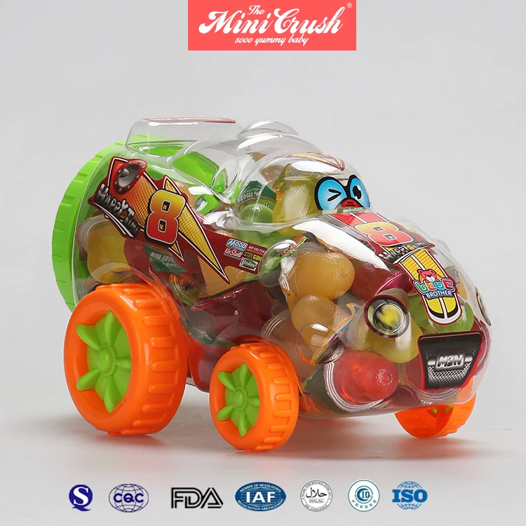 Halal plastic mini crabs toys sweets wholesale gummy candy