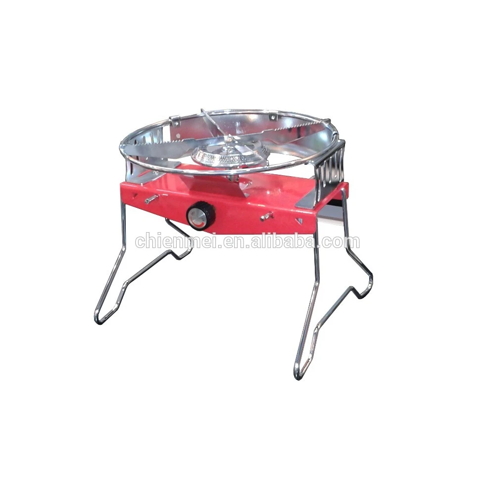 
Outdoor Single Burner Camp Stove with Folding Legs 