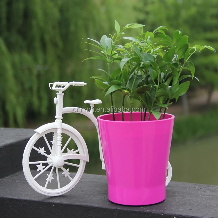 various size outdoor large plastic plant pots colorful plastic flower pots