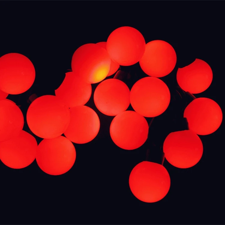 Pretty Indoor Hanging String Bulb Festoon Light Chain With Balls