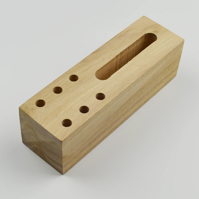 OEM creative novelty wood pencils socket wooden pencil mobile phone stand holder