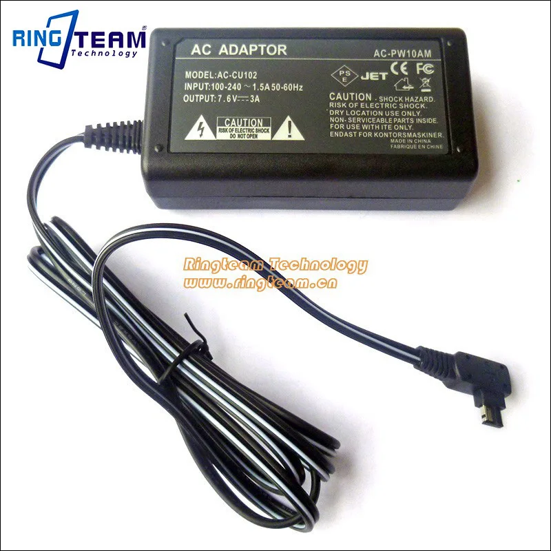 Digital Camera AC Power Adapter AC-PW10AM PW10AM  for Sony Handycam NEX-VG10 VG10 NEX-FS700 Alpha SLT-A58 A99 A57 A77 DSLR A100
