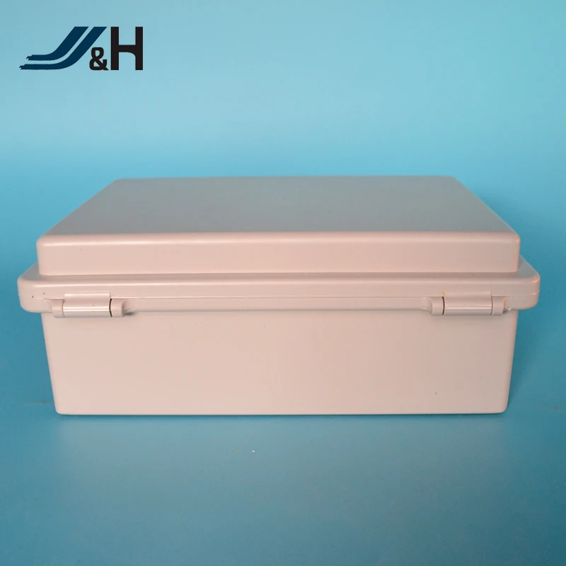 JHASB288 IP65 Plastic Waterproof Hinged Plastic Battery Distribution Lock Box Junction Box For Solar Panel