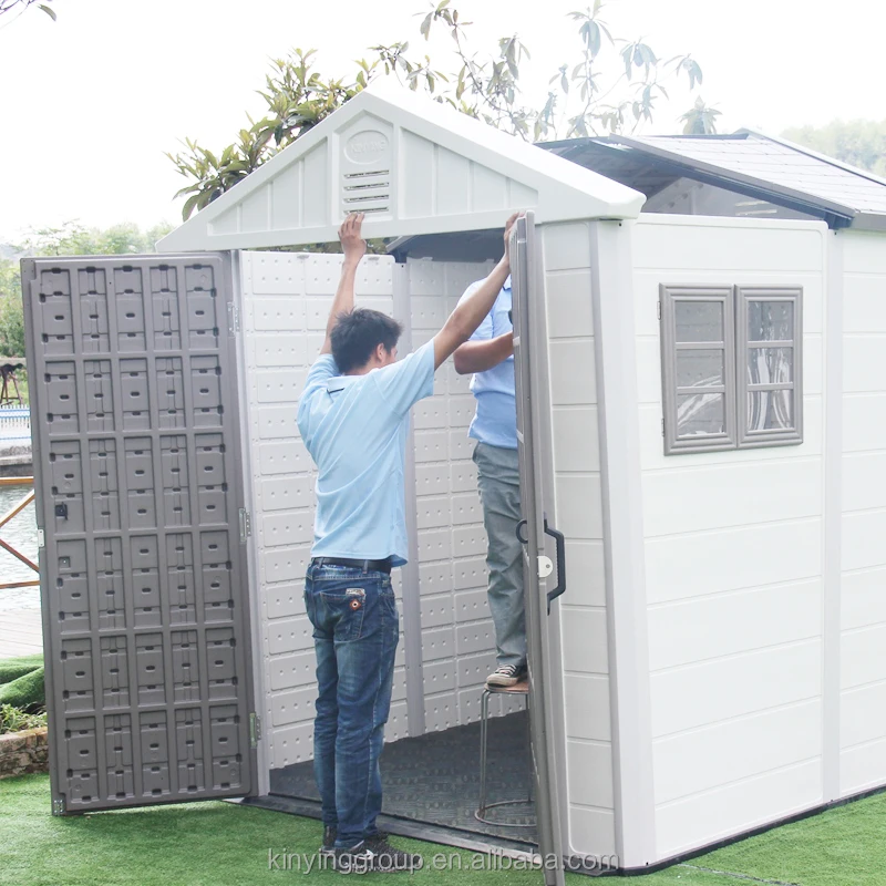 Бренд KINYING, красивые дома, пластиковый хранилище, наружный вертикальный сарай