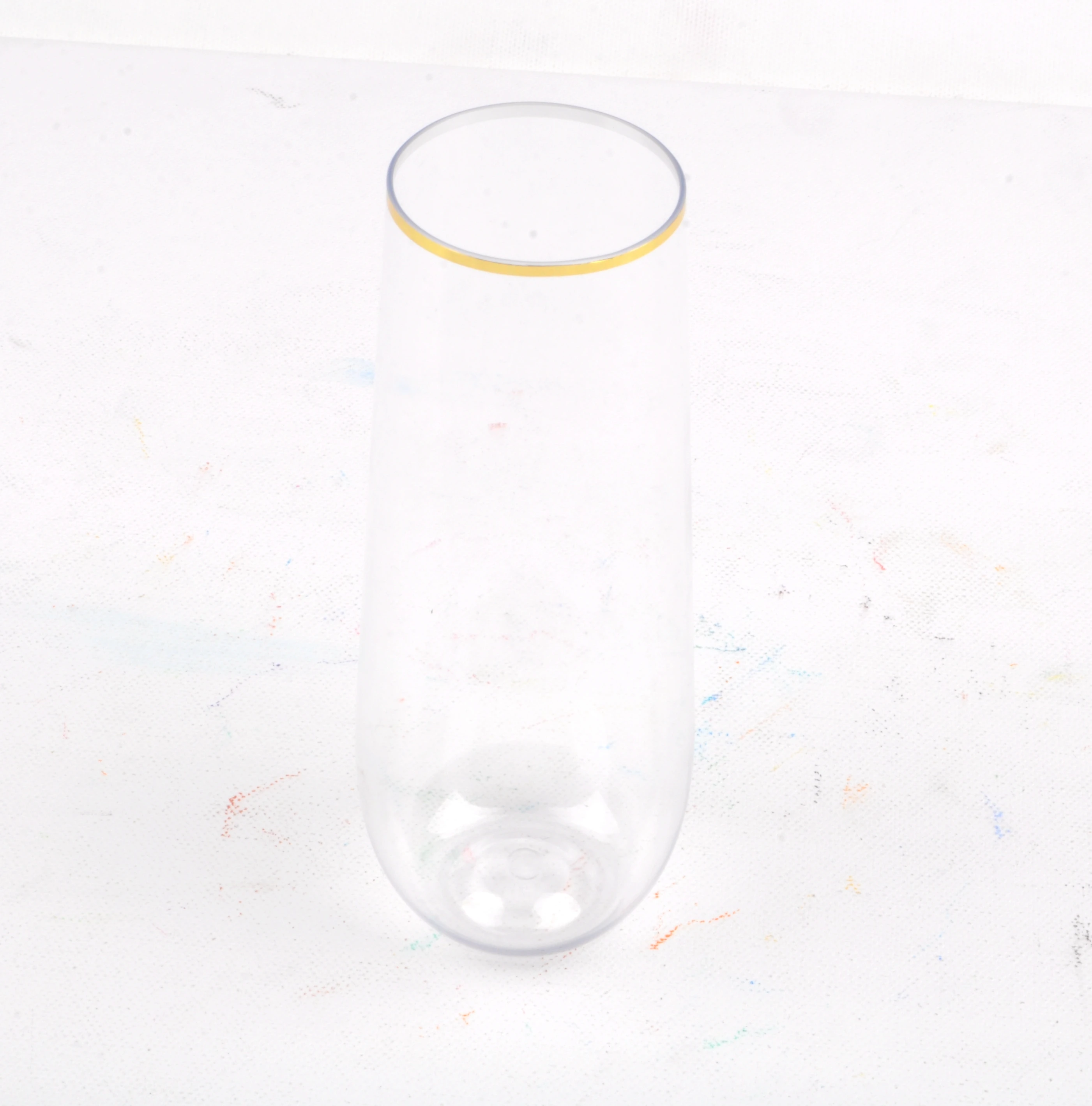 2018 золотые канавки для шампанского с оправой, одноразовые канавки для шампанского без оправы, золотые блестящие канавки для шампанского