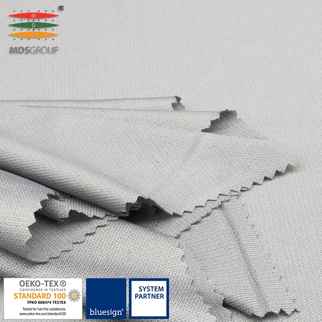 
81%CD polyester 19%nylon cooling circular knit hydrophilic double dye two tone light weight pique 