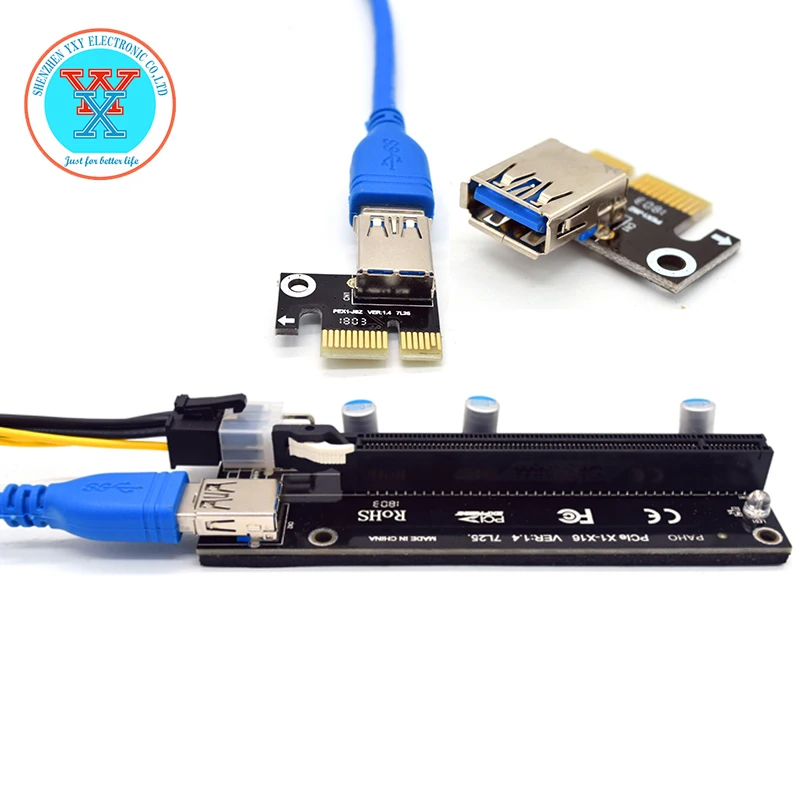 X1-X16 VER 1.4 7L25 USB 3.0 pci-e разъем Райзер
