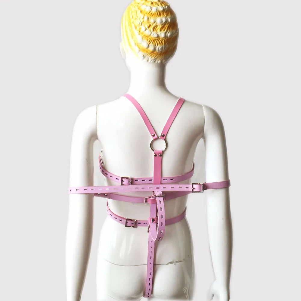 PU Leather Bondage Restraints Clothes Fetish Sex Toys For Erotic Positioning Bandage Uniform Temptation Sex Products