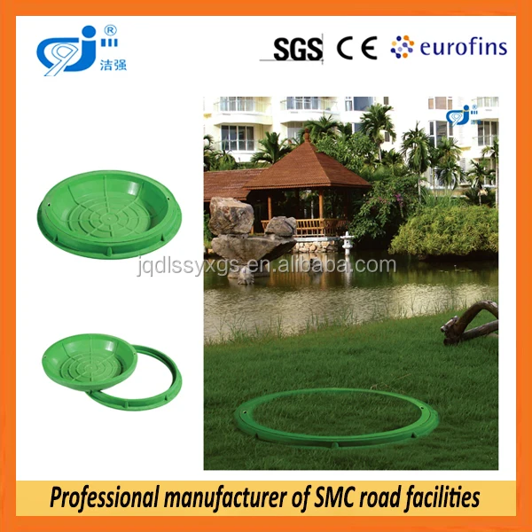 Dia550mm Круглый Газон SMC Крышка Люка Трава