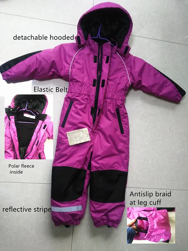 100% waterproof seam welded kids one piece raincoat