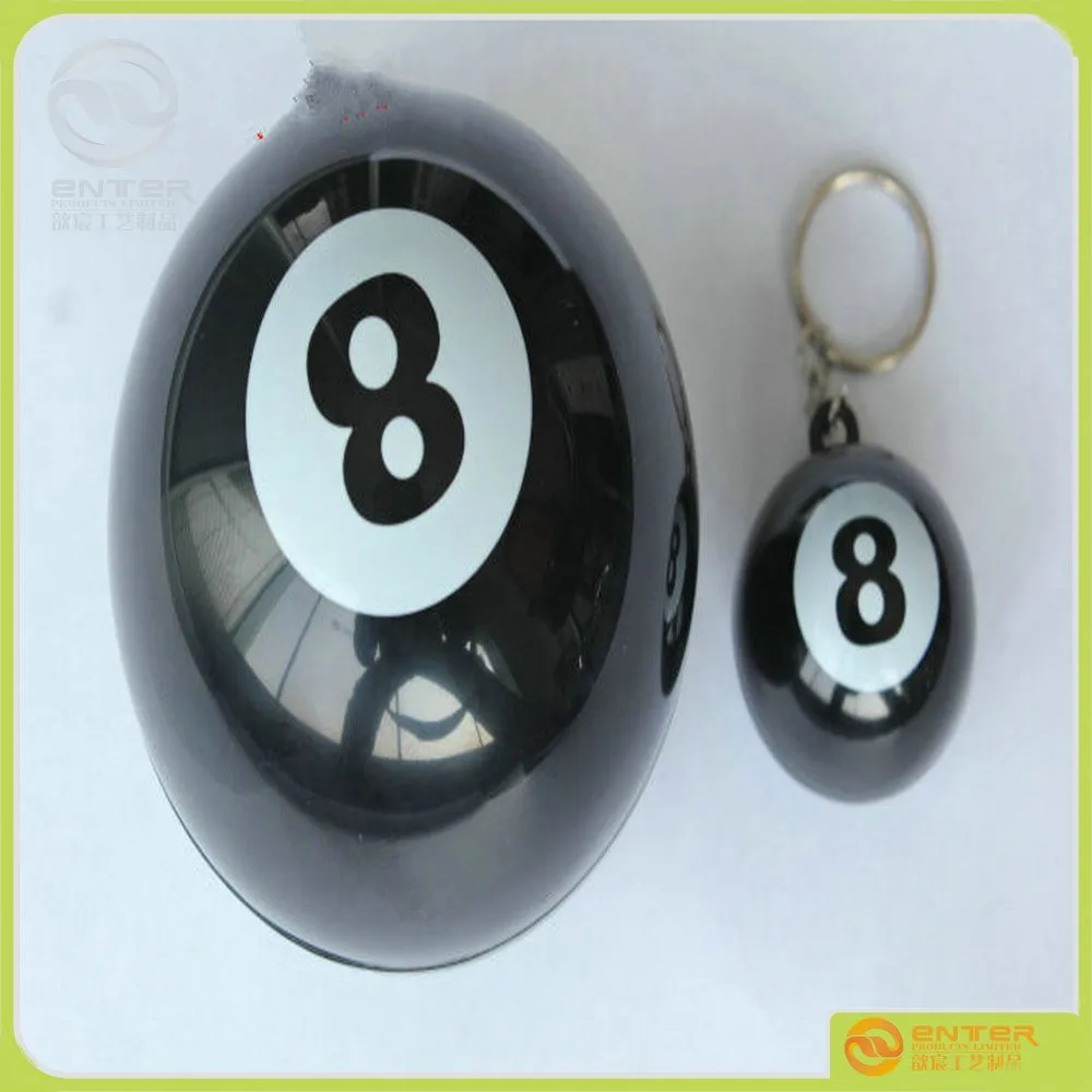 
2018 the newest Promotional big Plastic Magic 8 Ball, small Magic 8 Ball with keychain Mystical Orb Ball 