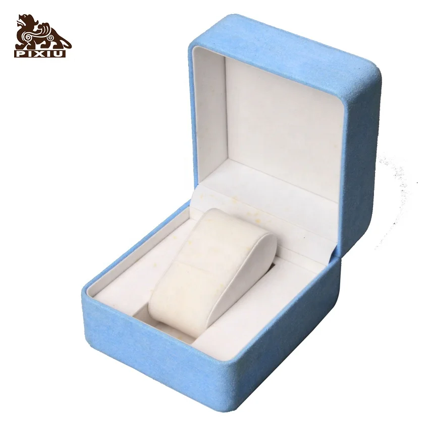 PU Leather watch storage packaging box with small wood compartments