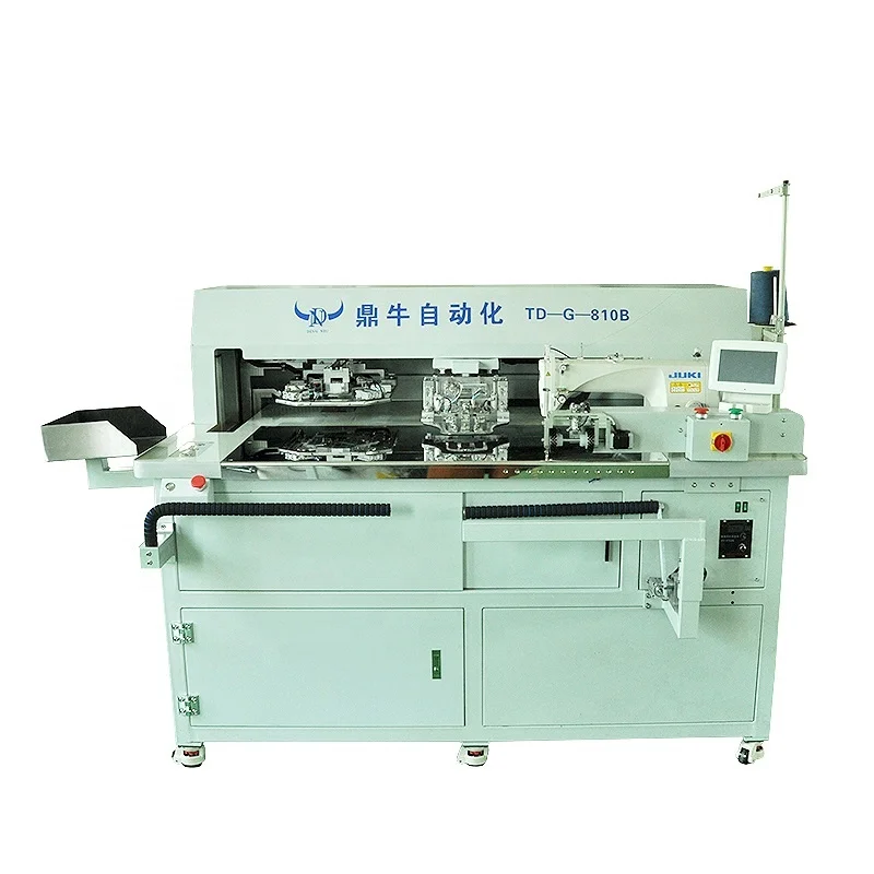 high speed industrial sewing machine to patch pocket on jeans knit fabric material automatically
