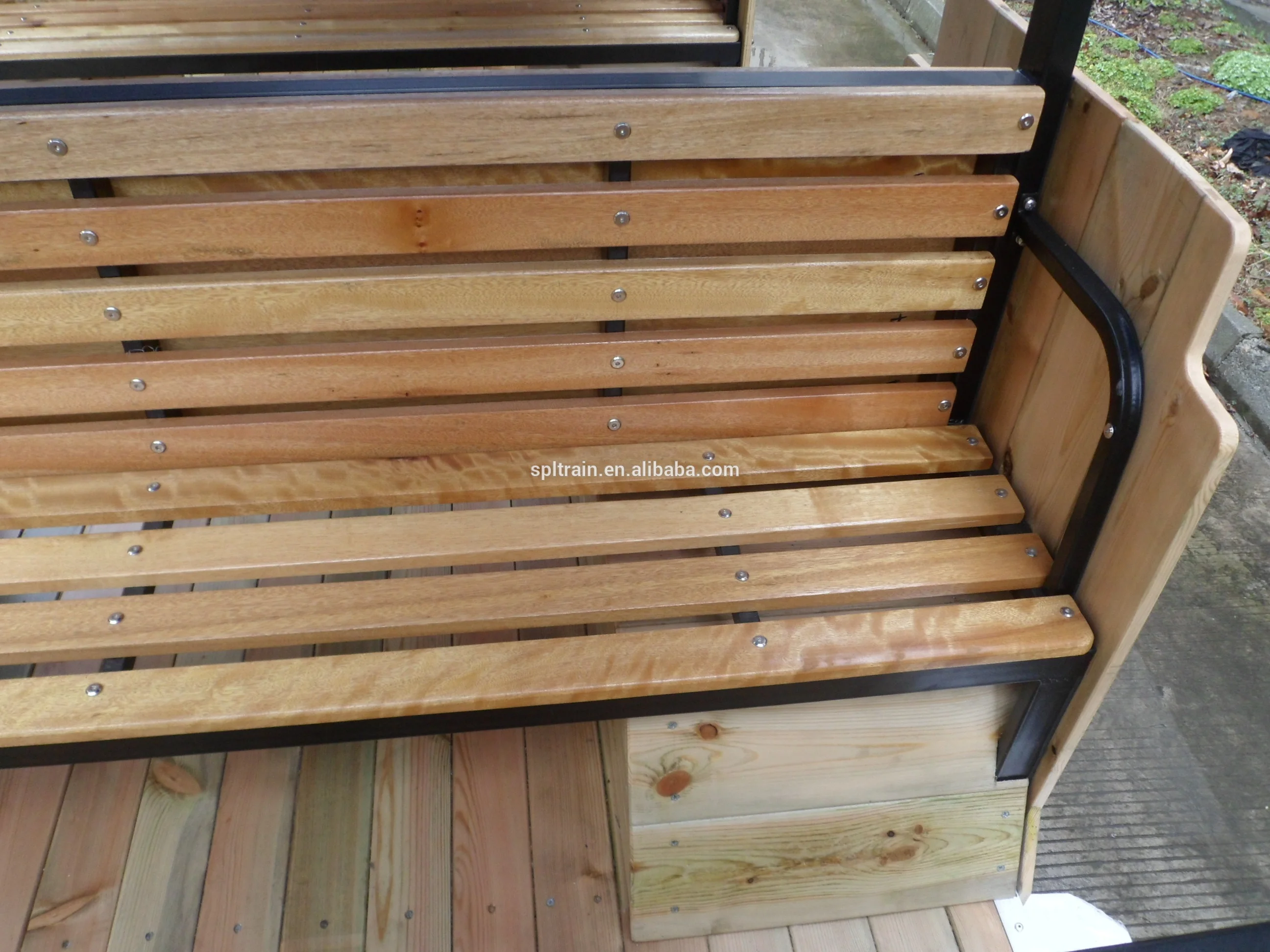 
Wooden Forest Passenger Trailer Trolley Coach 