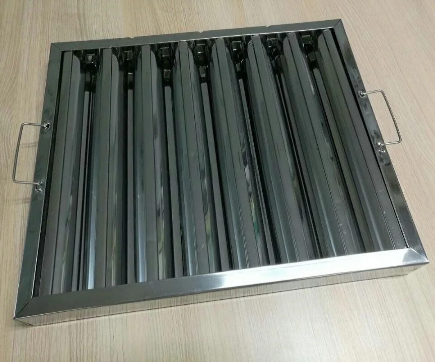 
Commercial stainless steel Baffle Kitchen Grease Filter 