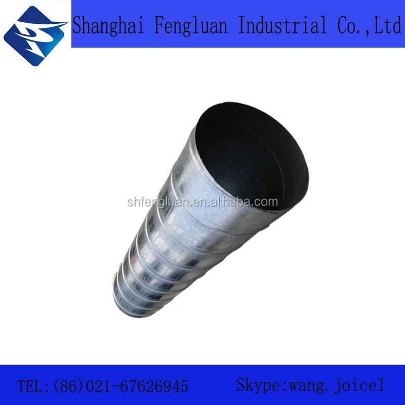 G.I Spiral Duct Air Pipe Spiral Pipe For Ventilation System