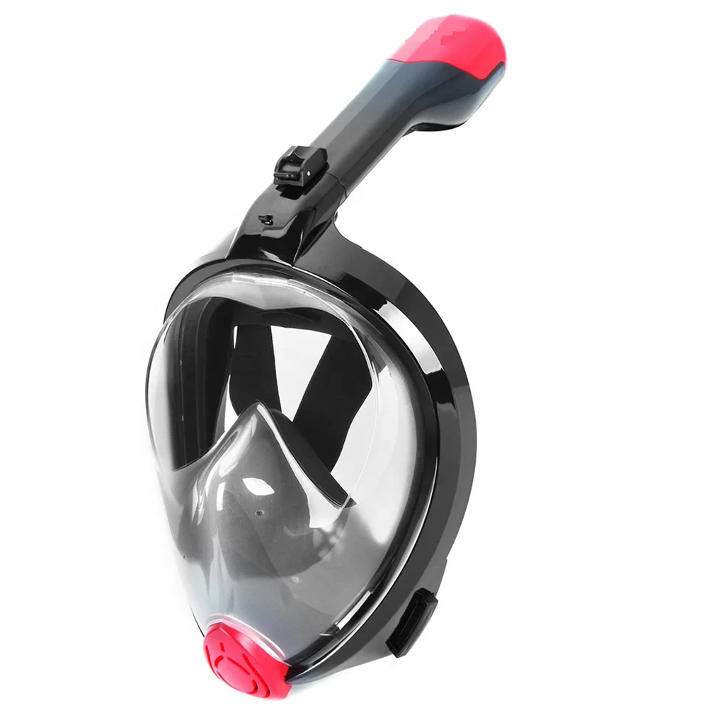 New Silicone Swimming Full face Diving Mask Snorkel 180 Degree Panoramic Underwater Full Face Anti-fog Dry Snorkeling Scuba Mask