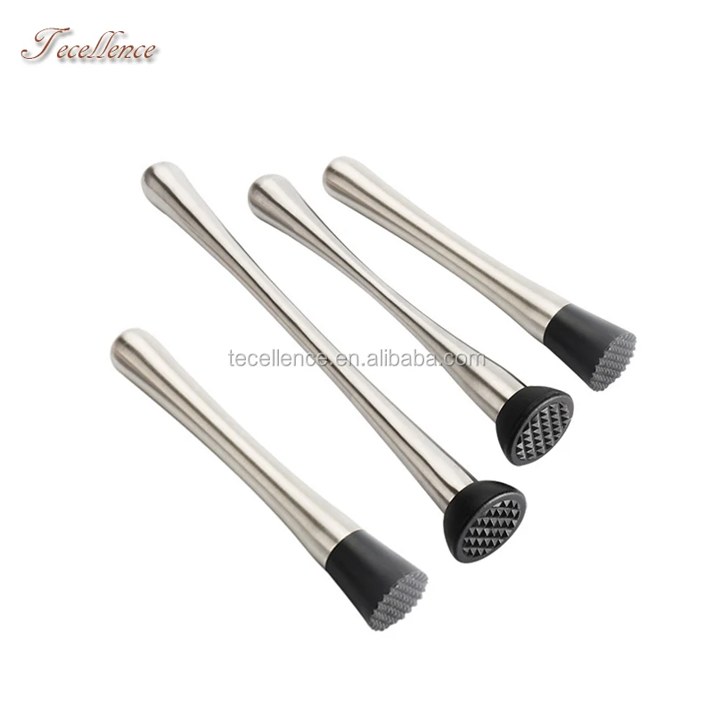 Reliable and Cheap Bar Muddler Stainless Steel Cocktail Muddler, Metal Muddler for Old Fashioned Mojito and Cocktail