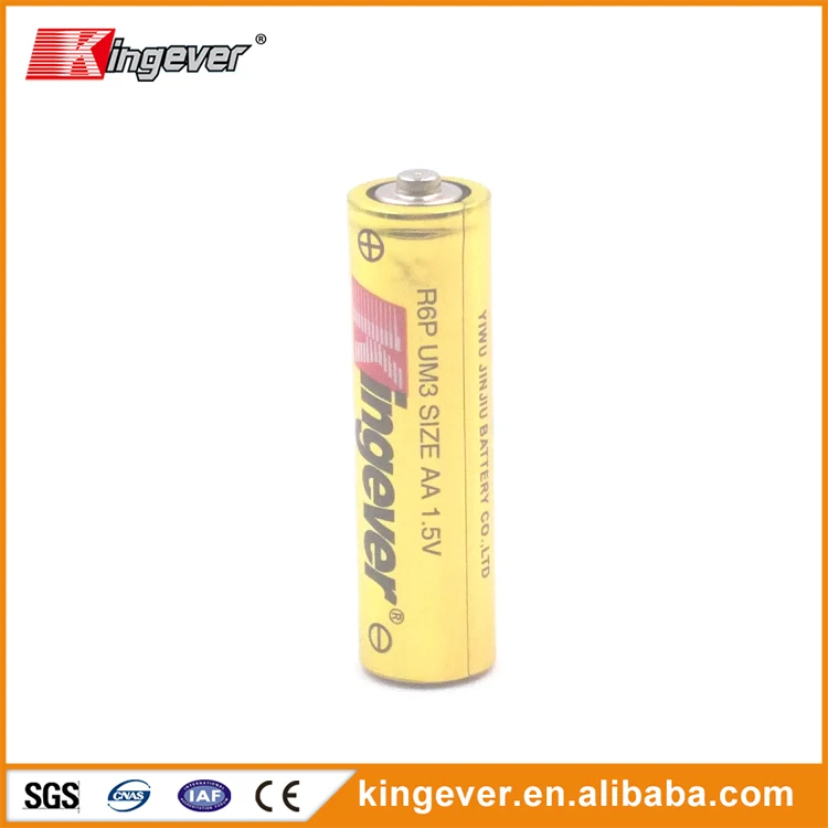 Kingever r6p aa 1.5v battery with Aluminum foil