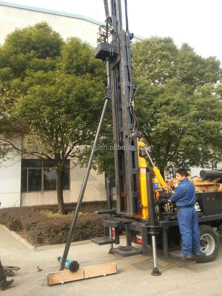 truck mounted portable borehole water well drilling rig machine